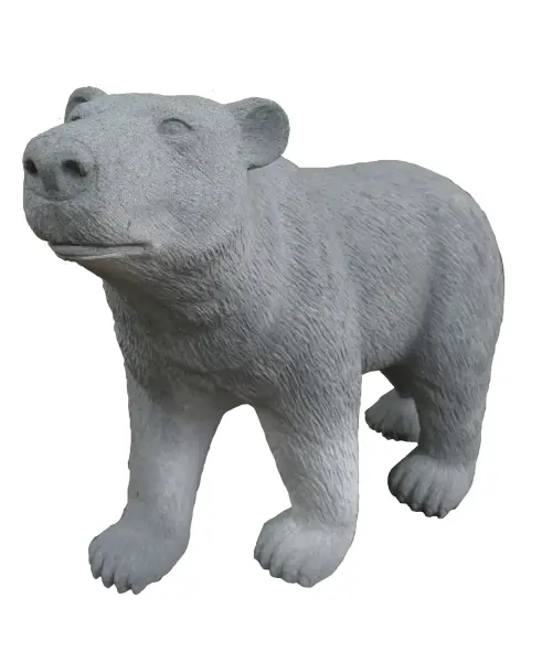 Artikelbild 2 des Artikels “Eisbär nach rechts aus Flussstein vom Künstler gefertigt 100cm Länge “